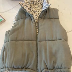 Shabby chic floral vest